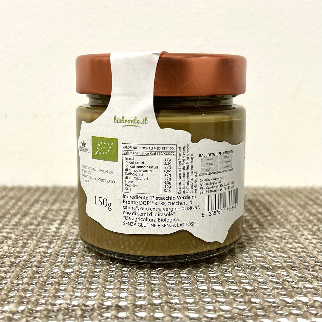 BIO・ブロンテ産DOP（原産地呼称保護）ピスタチオ・クリーム 150g